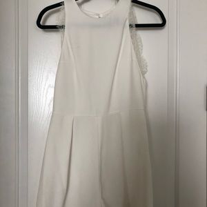 Topshop White Short Romper